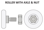19mm Convex Roller – Shower, Flyscreen & Wardrobe Door Wheel 8kg - Image 5