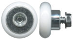 19mm convex acetal roller for shower, flyscreen and wardrobe sliding doors, 8kg – TradeBase ROL19CVX8