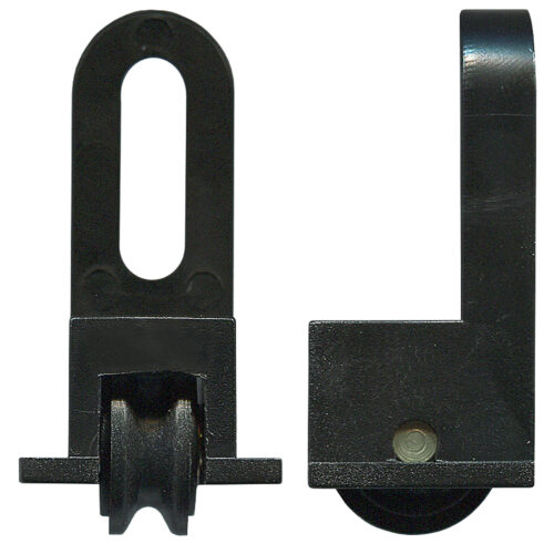 12mm Sliding Door Carriage & Acetal Roller – Adjustable Plastic 2 Pack, 15 x 35 x 18 mm