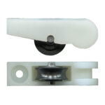 13mm Sliding Door Carriage & Acetal Roller – Adjustable Plastic 2 Pack, 38 x 15 x 10 mm