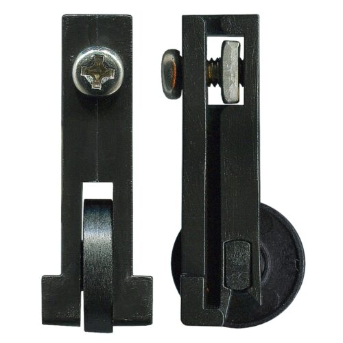 17mm Sliding Door Carriage & Acetal Roller – Adjustable Nylon 2 Pack, 39 x 17 x 14 mm