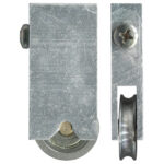 24.9mm Sliding Door Carriage & Stainless Steel Roller – Adjustable Aluminium, 25.4 x 49.8 x 11.7 mm
