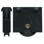 24mm Sliding Door Cassette & Nylon Roller – Adjustable Narrow Body Plastic, 33 x 33 x 12 mm