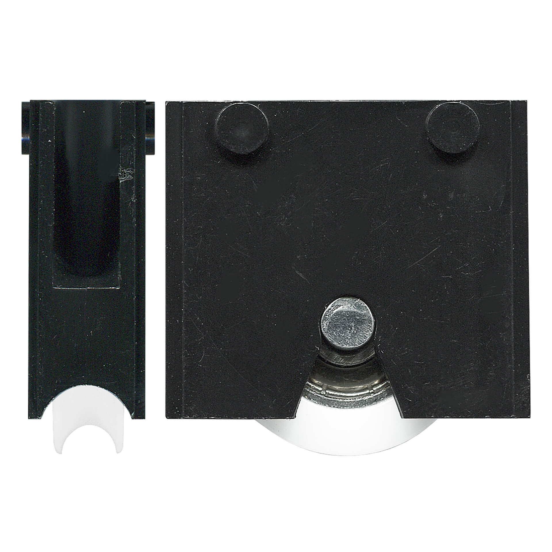 24mm Sliding Door Cassette & Acetal Roller – Adjustable Wide Body Plastic – Main Image 24mm Sliding Door Cassette & Acetal Roller – Adjustable Wide Body Plastic, 33 x 32 x 11 mm