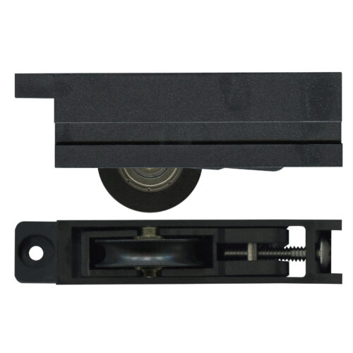 Sliding Door Carriage & Acetal Roller – Adjustable Plastic, 93.9 x 28.2 x 19.2 mm