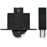 29mm Sliding Door Carriage & Acetal Roller – Adjustable Nylon, 73 x 67 x 16 mm