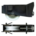 Sliding Door Carriage & Acetal Roller – Adjustable Nylon, 63.5 x 30.9 x 24.5 mm