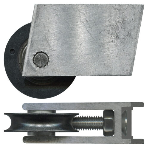 32mm Sliding Door Carriage & Acetal Roller – Adjustable Aluminium, 44.2 x 37.1 x 17 mm
