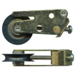 32mm Sliding Door Carriage & Acetal Roller – 17mm Wide Adjustable Zinc-plated steel, 55.8 x 32 x 16.7 mm