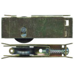 Sliding Door Carriage & Acetal Roller – Adjustable Zinc-plated steel, 85.4 x 32.4 x 18.2 mm