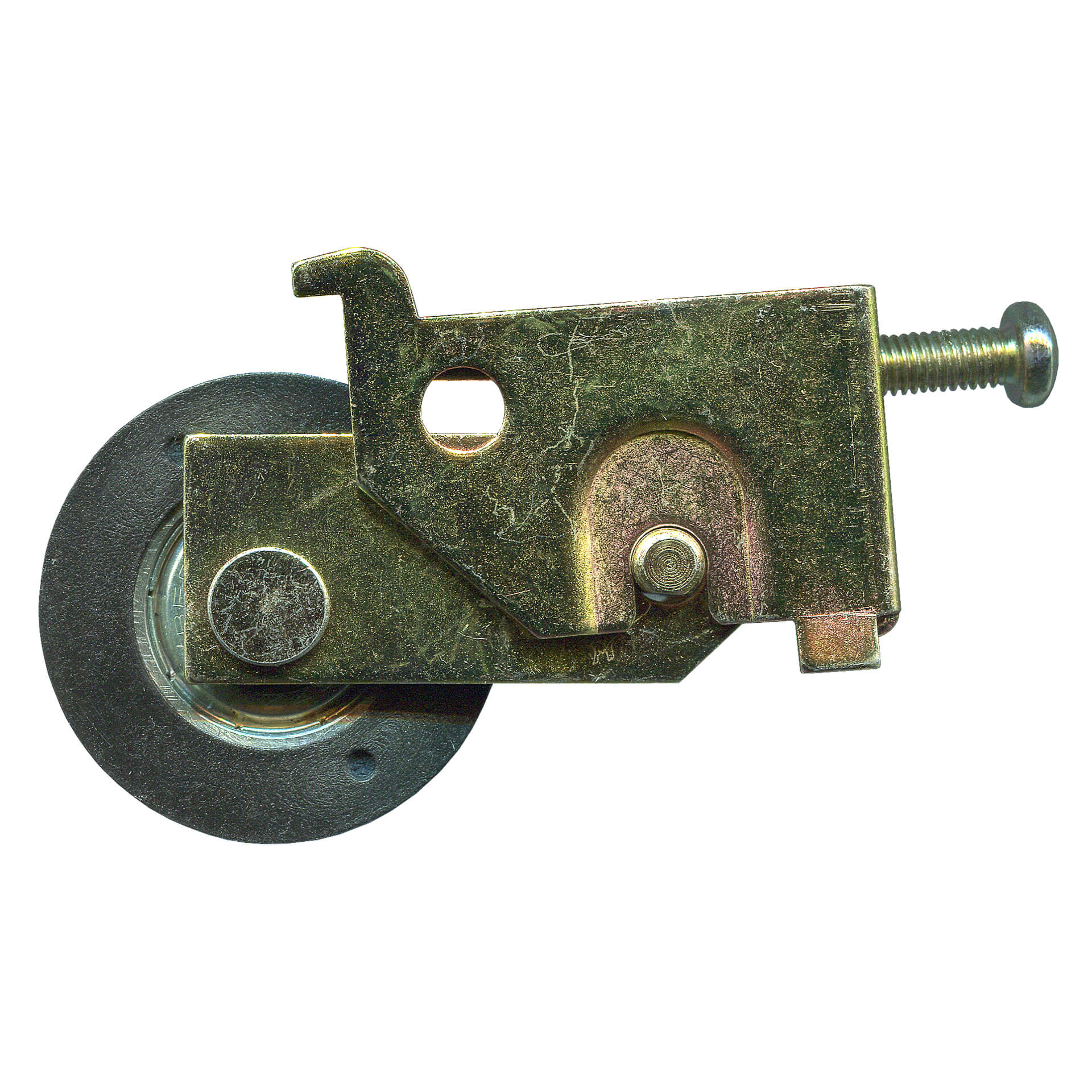 35.8mm Sliding Door Carriage & Acetal Roller – Adjustable Set Zinc-plated steel – Main Image 35.8mm Sliding Door Carriage & Acetal Roller – Adjustable Set Zinc-plated steel, 64.7 x 44.7 x 16.5 mm