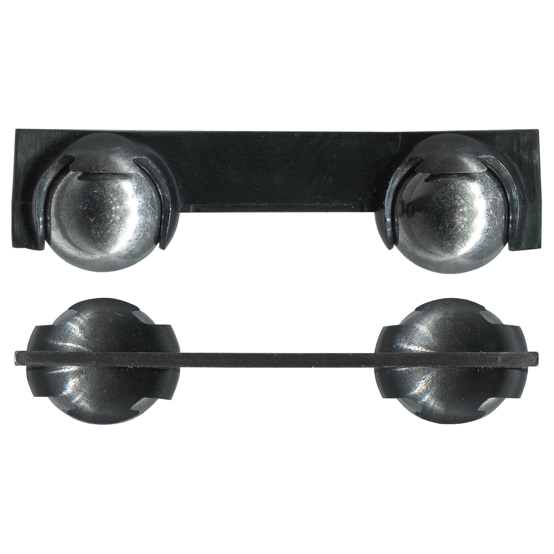 19mm Twin Steel Ball Carriage – Plastic – Main Image 19mm Twin Steel Ball Carriage – Plastic, 19 x 76 x 19 mm