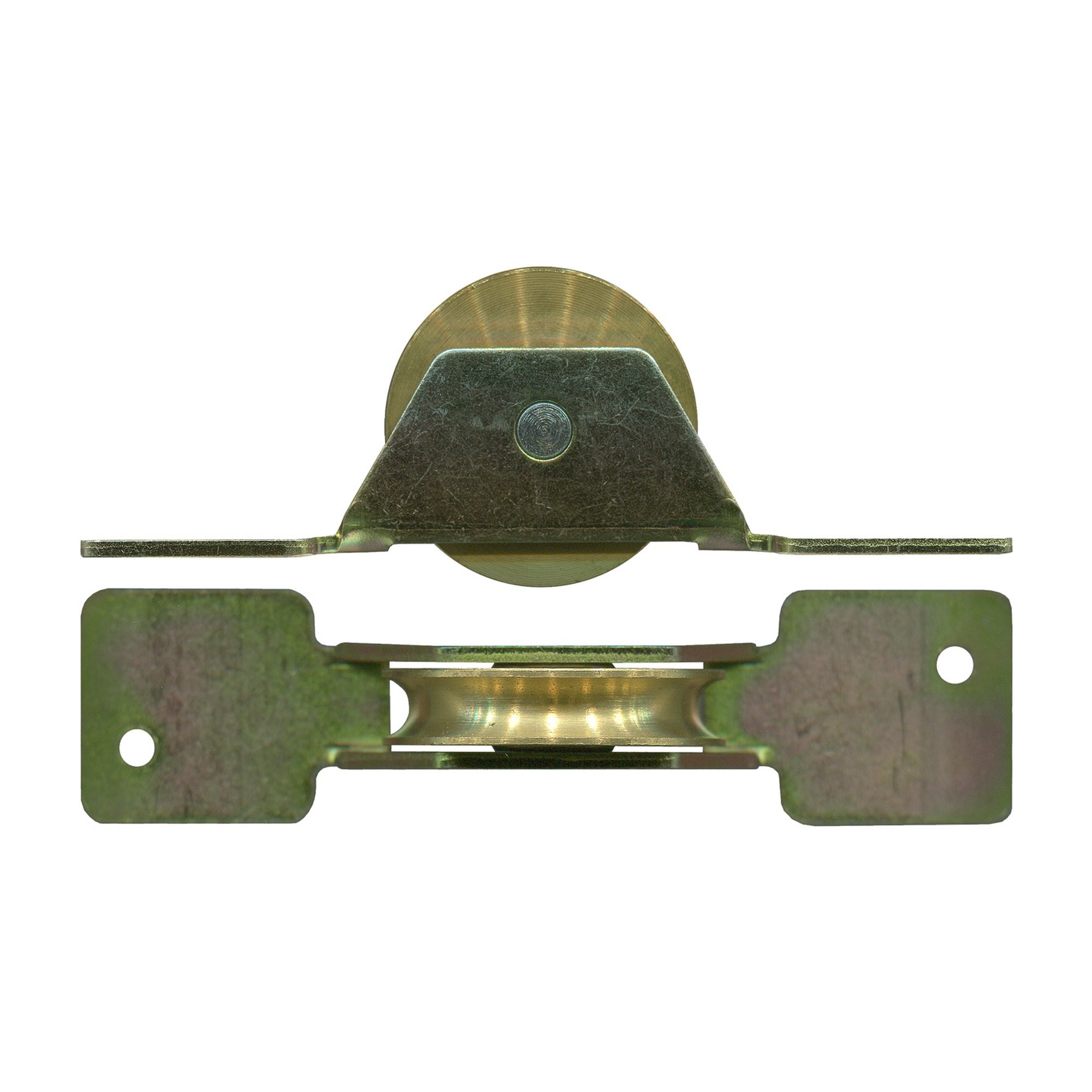 35kg Timber Door Carriage & Brass Roller 38mm TradeBase 35kg timber door carriage and 38mm brass roller