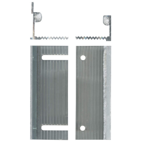 Sliding Door Floor and Architrave Guide – Wall Aluminium, 30.5 x 76.1 x 28.7 mm
