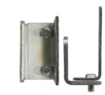 Sliding Door Floor and Architrave Guide – Two-Piece Zinc-plated steel, 38 x 44 x 20 mm