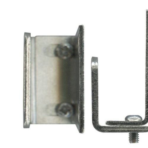 Sliding Door Floor and Architrave Guide – Two-Piece Zinc-plated steel, 38 x 44 x 20 mm