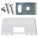 Sliding Door Floor and Architrave Guide – Kit Plastic, 63.4 x 31.3 x 25 mm
