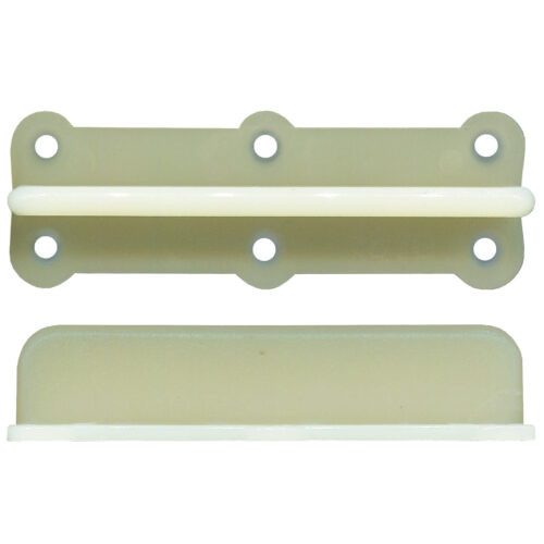 Timber Door Floor Guide – 60mm Plastic, 63 x 13 x 21 mm