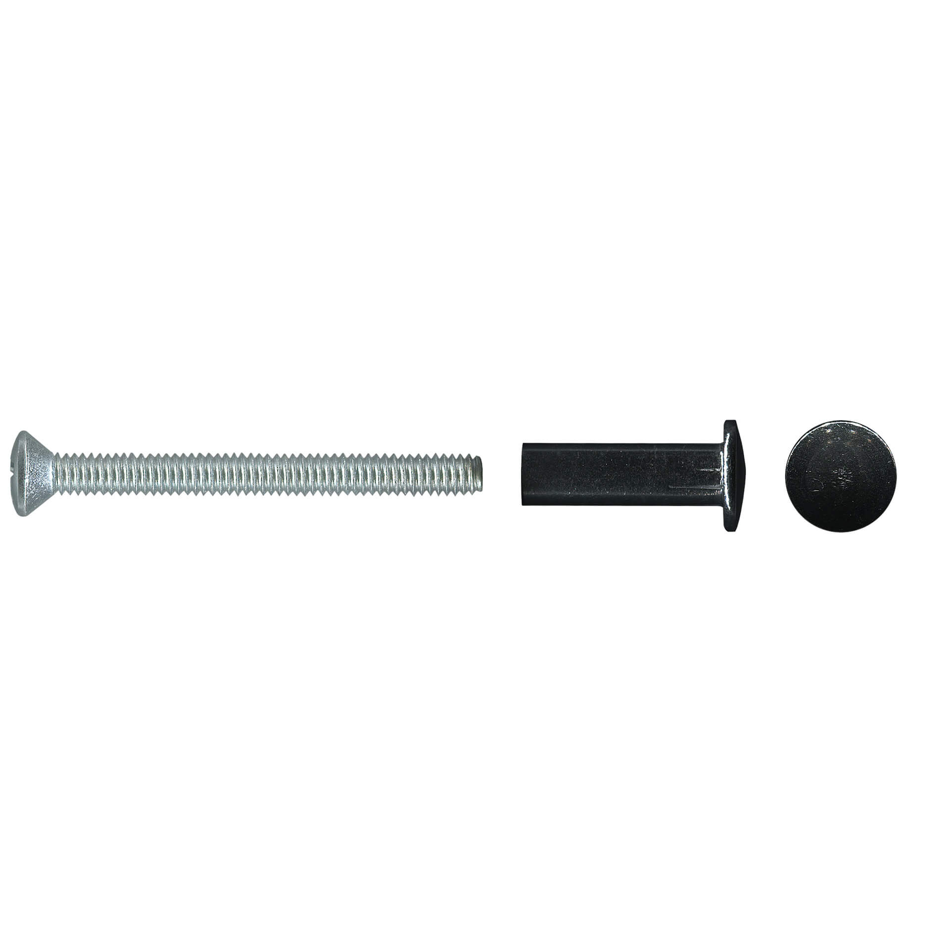 Aluminium Sleeve Nut – Main Image Aluminium Sleeve Nut, 49.9 x 10.7 x 10.7 mm