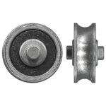 TradeBase 14mm Concave Sliding Door Roller – Stainless steel 12kg