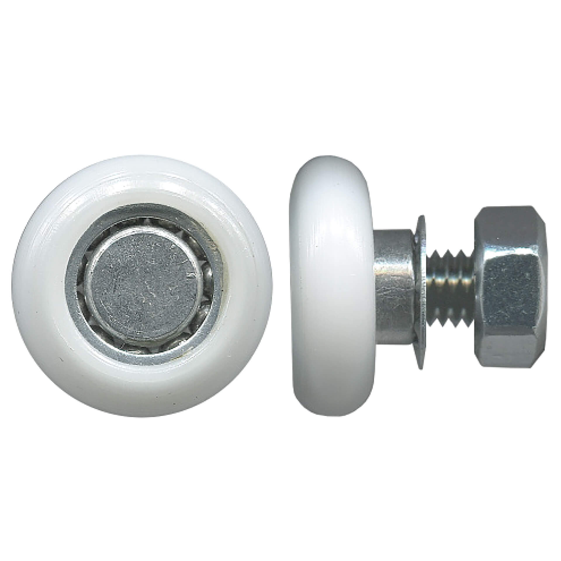 19mm Convex Sliding Door Roller – Acetal Threaded Stud 12kg TradeBase 19mm Convex Sliding Door Roller – Acetal Threaded Stud 12kg