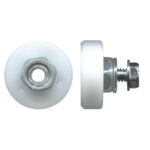 TradeBase 19mm Flat Sliding Door Roller – Acetal Threaded Stud 8kg
