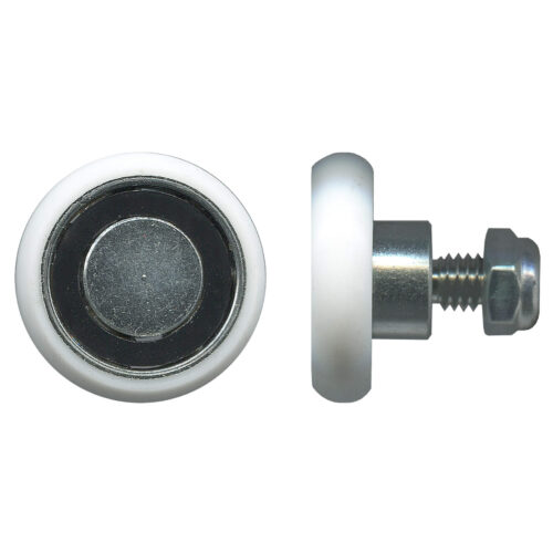 TradeBase 25mm Convex Sliding Door Roller – Acetal Threaded Stud 15kg