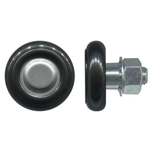 TradeBase 31mm Convex Sliding Door Roller – Acetal Threaded Stud 30kg