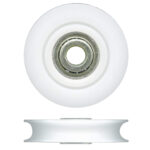 TradeBase 38mm Concave Sliding Door Roller – Acetal 35kg