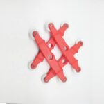 Several red TradeBase twin-wheel flyscreen spline roller tools with white nylon wheels