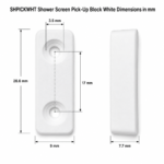 SHPICKWH -shower-block-replacement-white-dimension