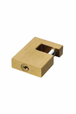 Solid brass rectangular padlock for sheds, gates and containers - alternative view 5