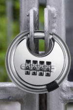 70mm black combination disc padlock for gym lockers and gates - alternative view 2
