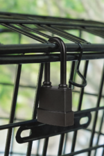 Rubber-coated covered curved padlock for outdoor gates and sheds - alternative view 5