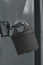 60mm black anti-prying disc padlock for shutters and garages - alternative view 4
