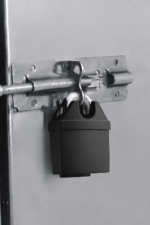 60mm black anti-prying disc padlock for shutters and garages - alternative view 5