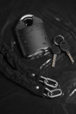 60mm black anti-prying disc padlock for shutters and garages - alternative view 6