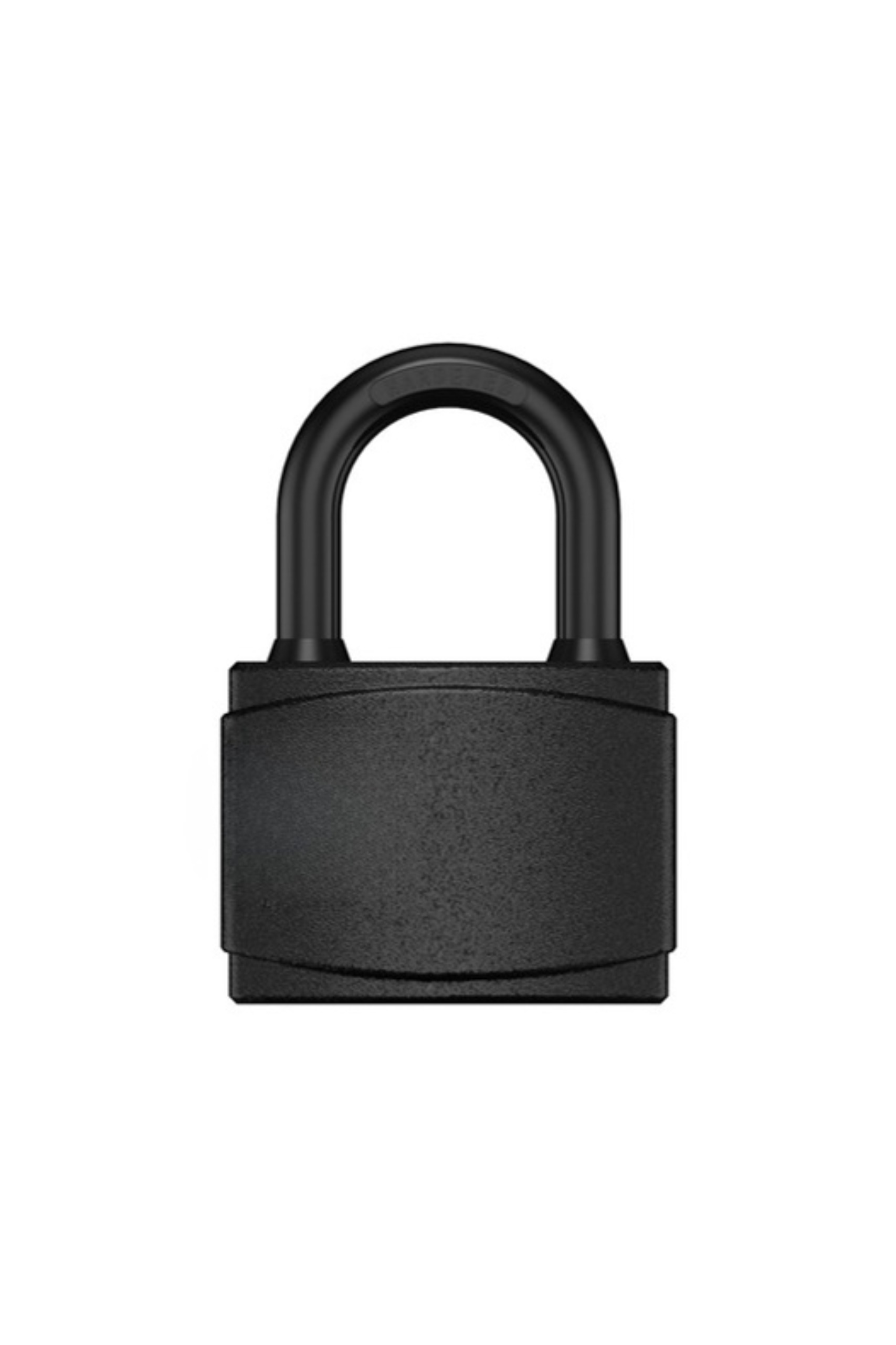 weatherproof-covered-padlock-black 50mm Weatherproof Padlock – Black Covered All-Weather Outdoor Gate & Garage Lock - Image 1