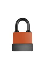 80mm Covered Curved Padlock – Rubber Coated Heavy Duty Weatherproof Gate Lock