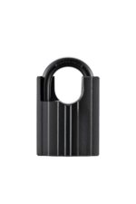 75mm Shrouded Iron Padlock – Black Heavy Duty Anti-Cut Gate & Yard Lock