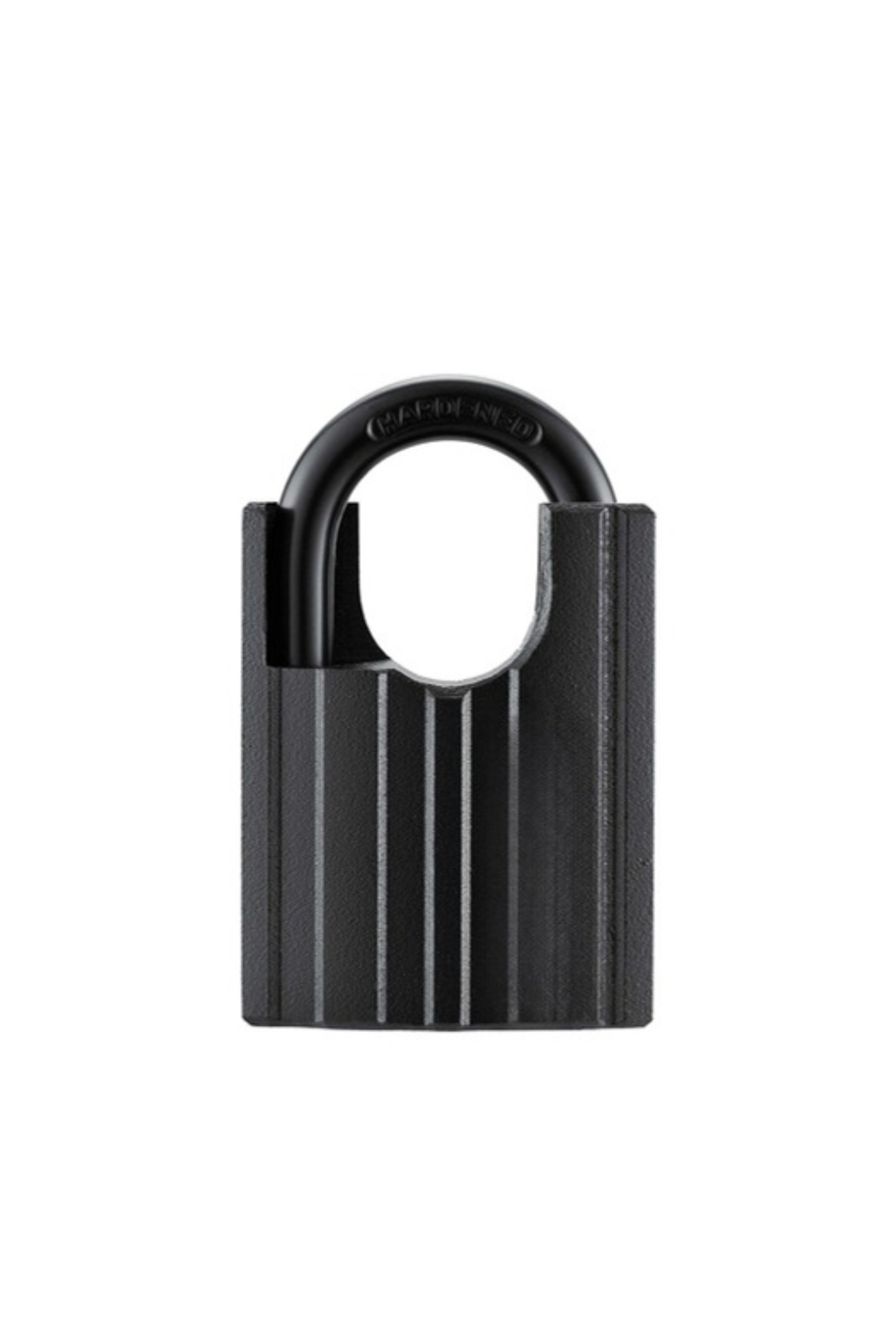 shrouded-iron-padlock 75mm Shrouded Iron Padlock – Black Heavy Duty Anti-Cut Gate & Yard Lock - Image 1
