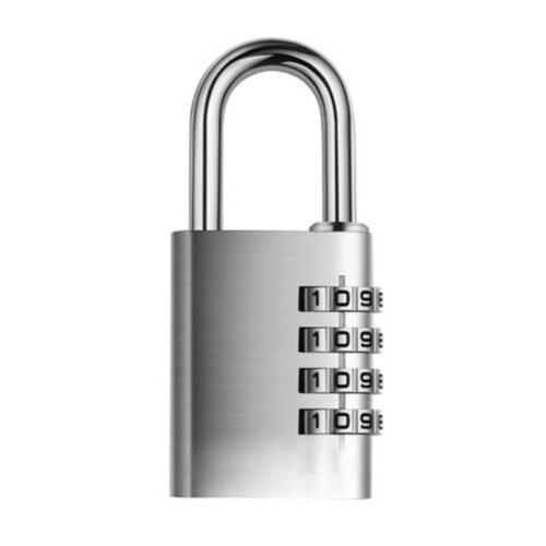 Aluminium Travel Combination Padlock – Keyless Luggage, Bag & Locker Lock