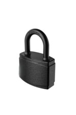 50mm Weatherproof Padlock – Black Covered All-Weather Outdoor Gate & Garage Lock - Image 2