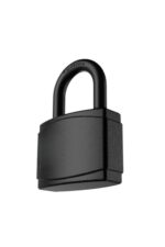 50mm Weatherproof Padlock – Black Covered All-Weather Outdoor Gate & Garage Lock - Image 3