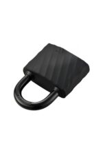 75mm Weatherproof Wave Padlock – Black Iron Heavy Duty All-Weather Gate Lock - Image 3