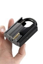 75mm Shrouded Iron Padlock – Black Heavy Duty Anti-Cut Gate & Yard Lock - Image 3