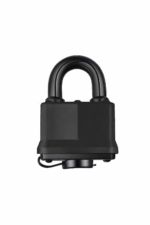 Yellow rubber-covered waterproof laminated padlock for outdoor gates and sheds - alternative view 5