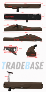 Brown left hand lockable keyed alike window winder 100mm restricted chain dimensions diagram