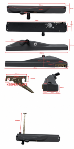 Window Winder Monument® | Left Hand | Lockable – Keyed Alike | 300mm Chain – Suits Whitco® - Image 3