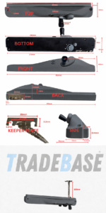Monument right hand lockable keyed alike window winder 120mm restricted chain dimensions diagram